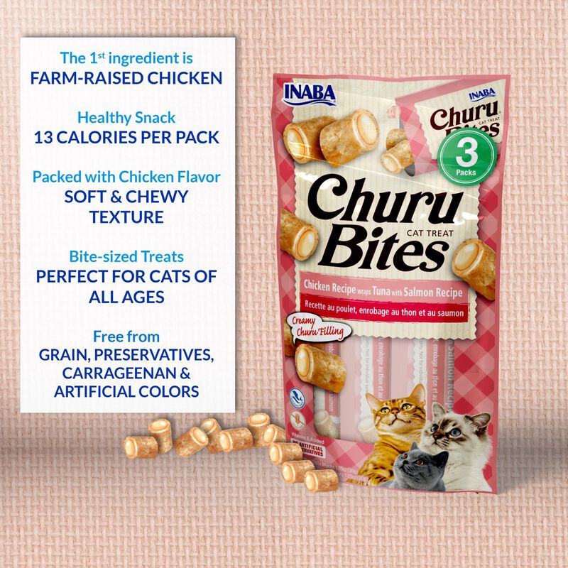 Cat Treats Inaba Churu Bites Pollo Horneado Sua... image number null
