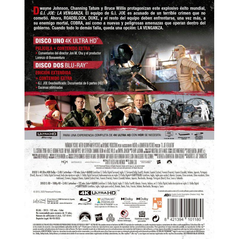 G.I. Joe 2 La Venganza (Retaliation) (Steelbook... image number null