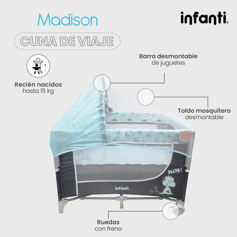Cuna De Viaje Madison Convertible A Colecho image number null
