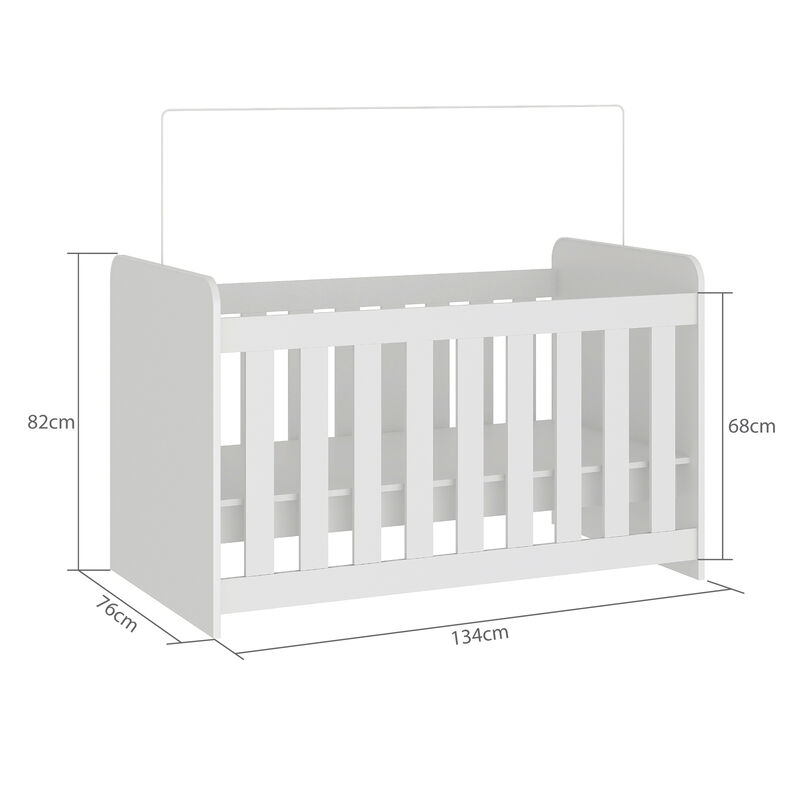 Cuna Cama Convertible 4 En 1 Blanca Multifuncio... image number null
