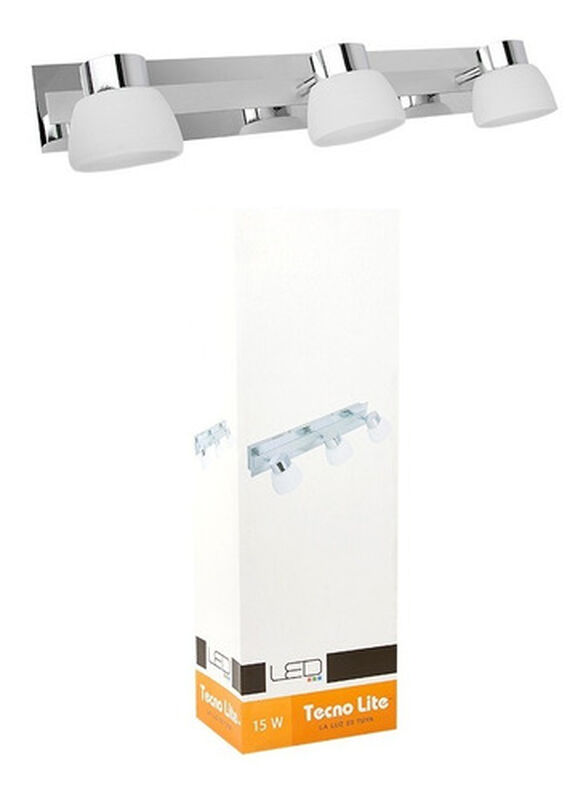 Lampara  Sobreponer Muro Cromado 15w Luz Suave ... image number null