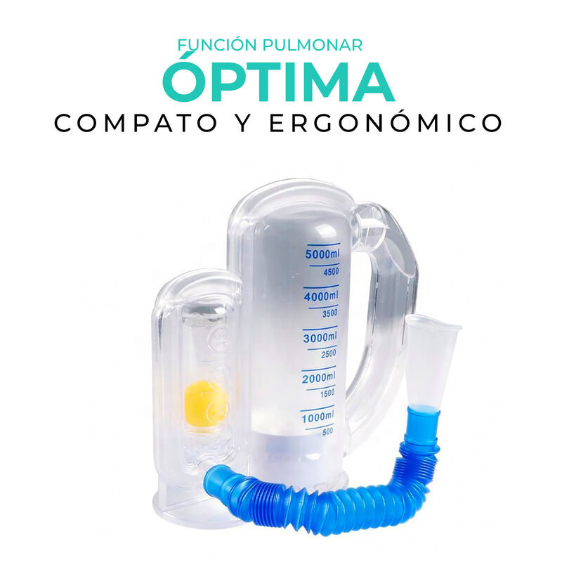 Espirómetro 5000 ml | Ejercitador Pulmonar image number null