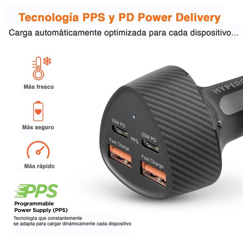 Cargador para Auto Plug In HYPERGEAR 50W ultra ... image number null