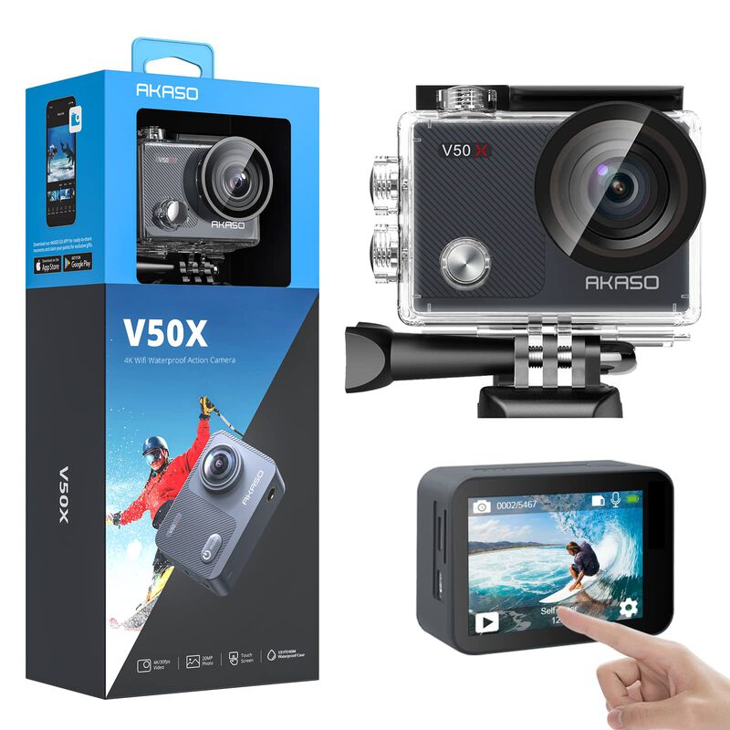 C&aacute;mara De Acci&oacute;n Akaso V50x Native 4k 30 Fps Wi... image number null