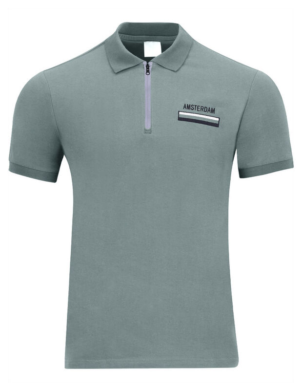 Playera Caballero Premium Cuello Con Cierre Ver... image number null