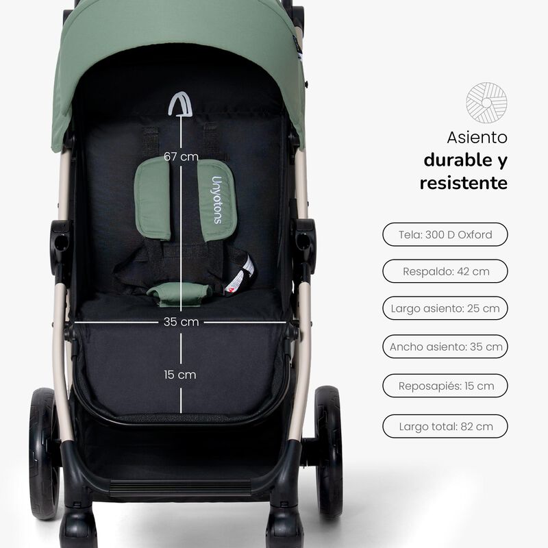 Carriola Compacta Unyotons K6 Verde Plegable image number null