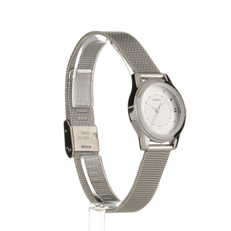 Pulsera De Malla Plateada Watch Timex Casey Dre... image number null