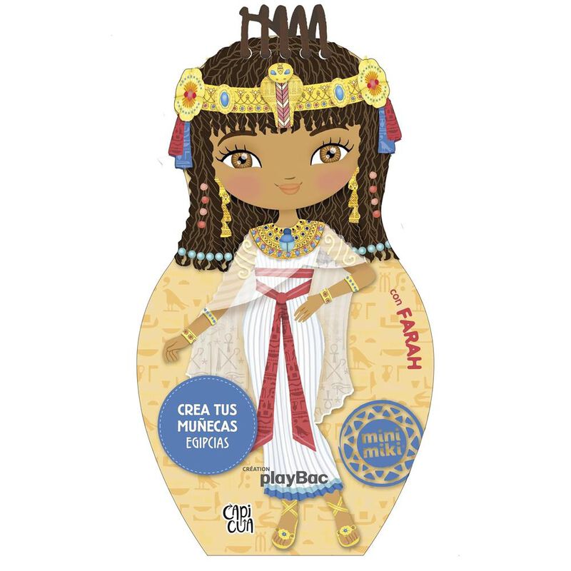 Libro Mu&ntilde;eca Mini Miki Farah De Egipto image number null