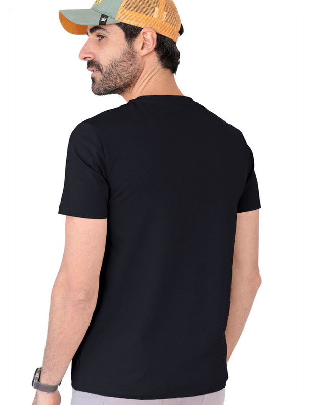 Playera Basica Lisa Caballero Premium Negro Roo... image number null