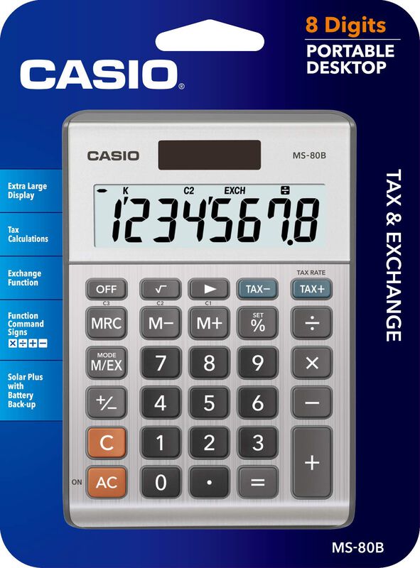 Calculadora De Sobremesa Casio Ms-80b Standard ... image number null