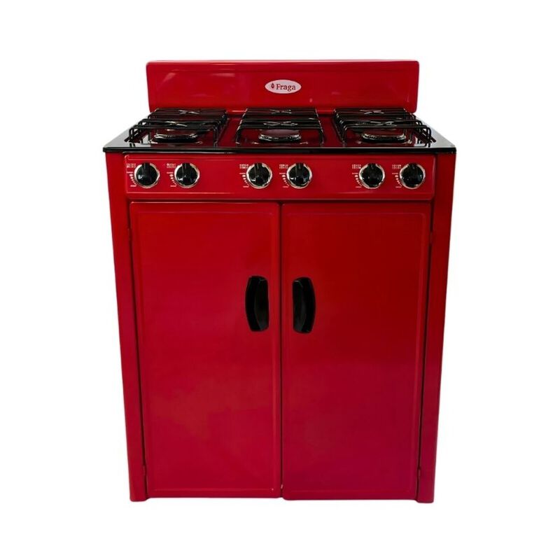 Parrilla Gas Lp 6 Quemadores Piso Porcelanizada... image number null
