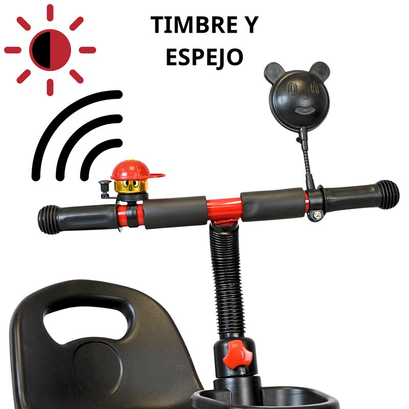 Triciclo para Ni&ntilde;os con Timbre y Espejo Ruedas ... image number null