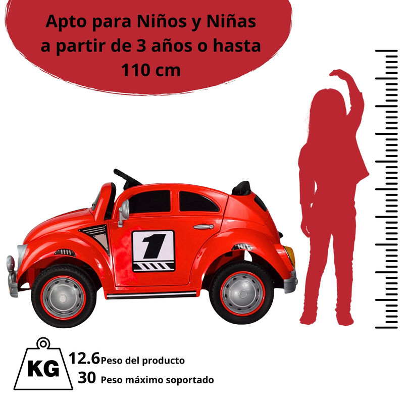 Montable para Ni&ntilde;os Vocho Electrico Control Rem... image number null