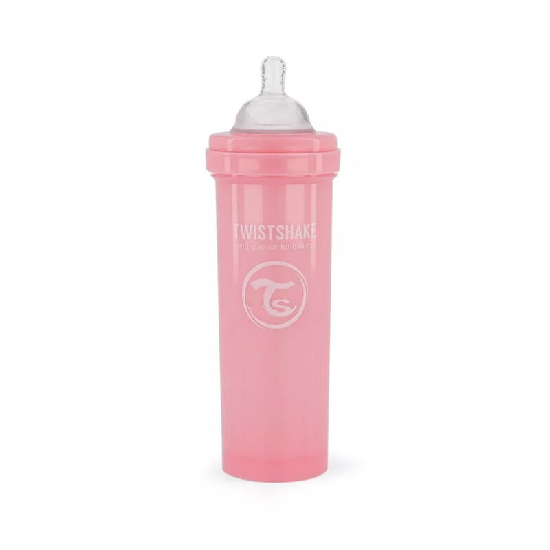 Biberón Twistshake Anti-cólico 11oz Rosa Pastel image number null