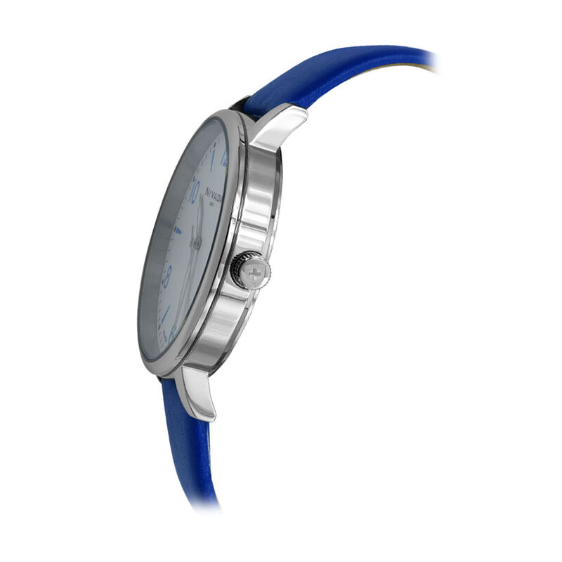 Reloj Nivada Corporate Cab Acero/Piel Azul Cara... image number null