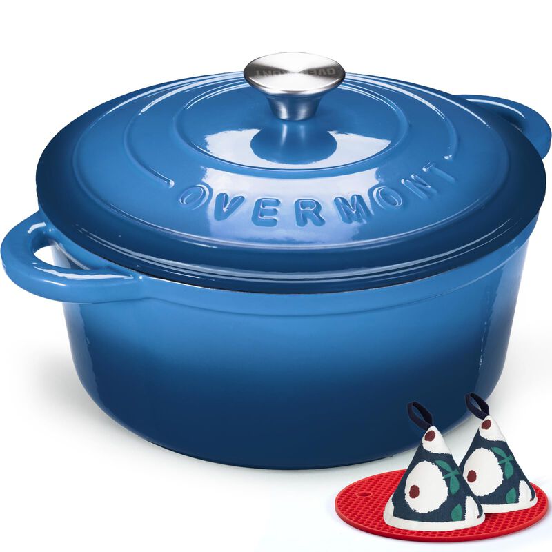Cazuela Overmont 4.5 Qt Hierro Fundido Esmaltad... image number null