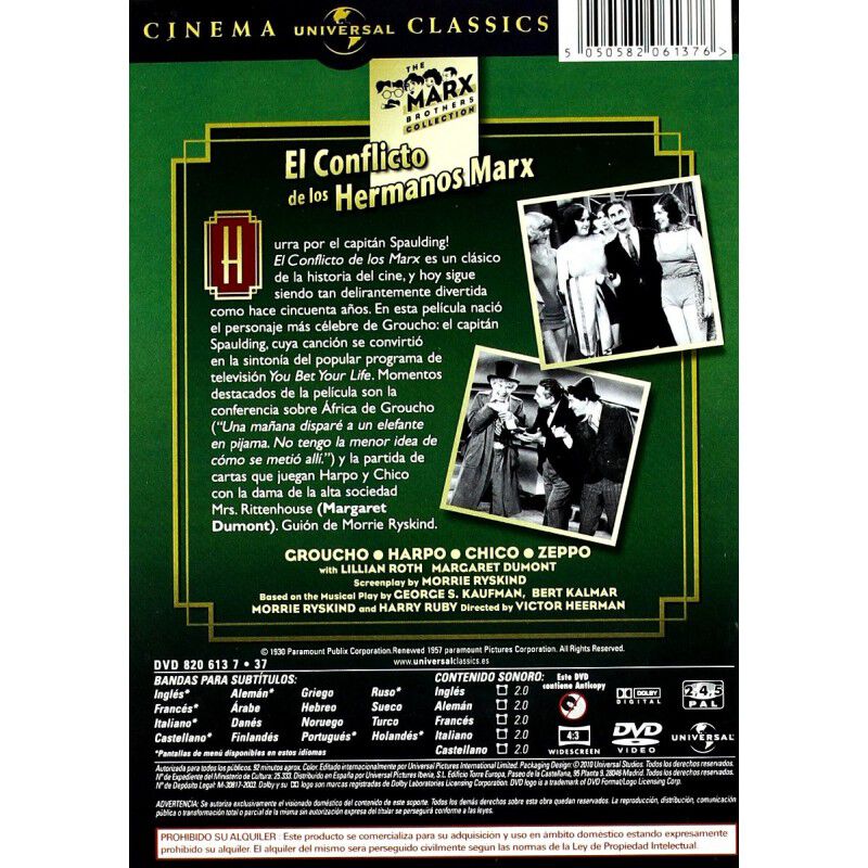 El Conflicto De Los Marx (dvd) image number null
