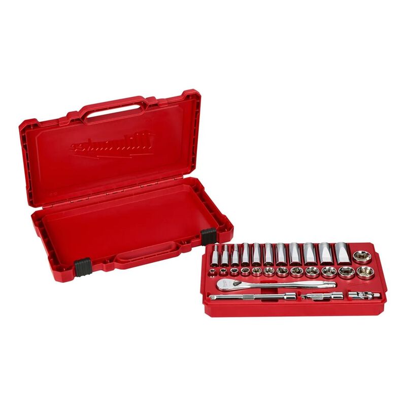 Juego de llave de trinquete y cubo de 3/8&Prime; y da... image number null