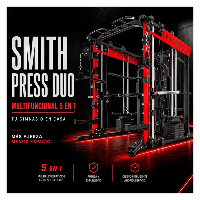 Jaula Smith Multiestaci&oacute;n 400 Kg Power Rack Cro... image number null