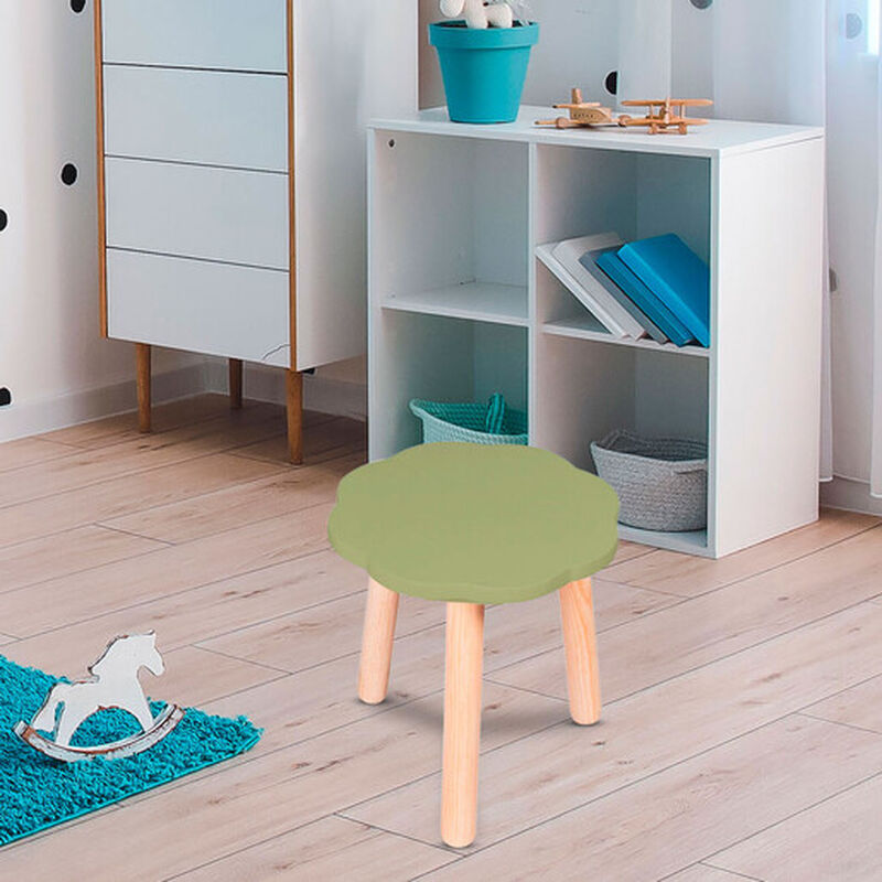 Banquito de Madera para Ni&ntilde;os- Nube - Verde image number null