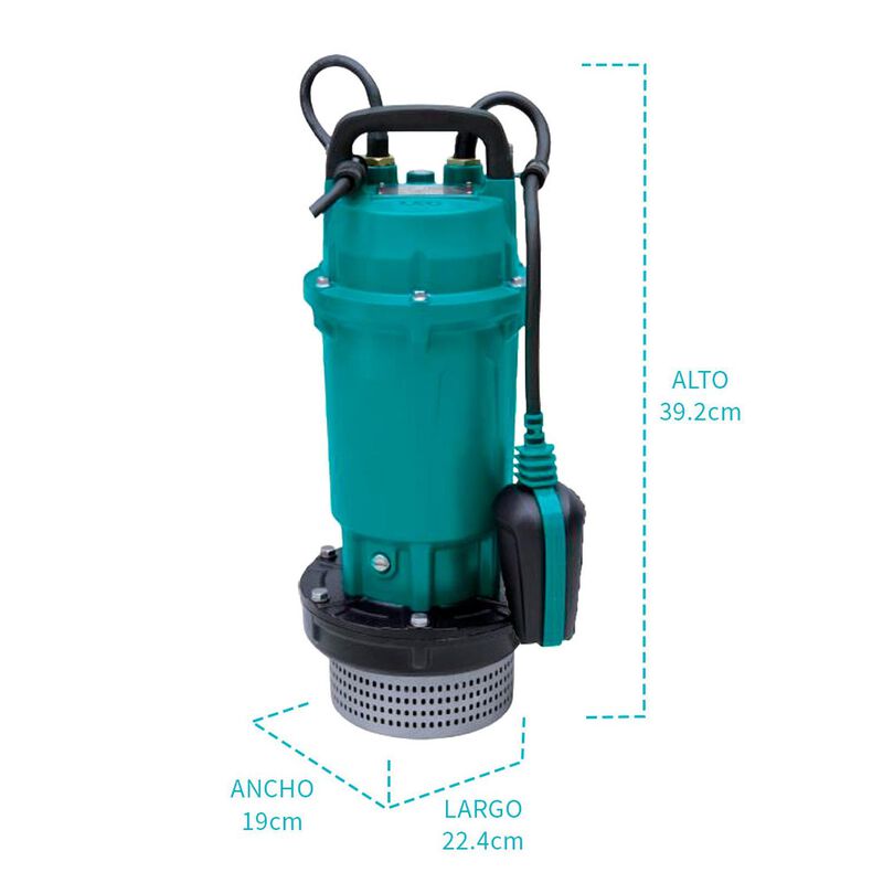 Bomba Sumergible Para Agua Turbia 0.5 Hp image number null