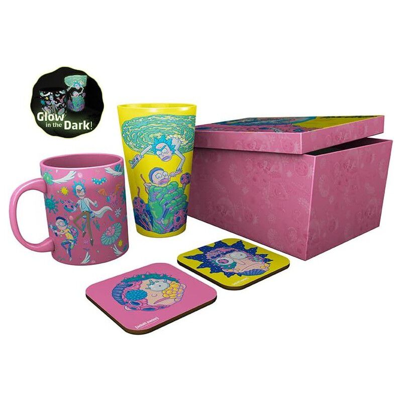 Set Regalo Rick & Morty Taza 285 mls + Vaso Cri... image number null
