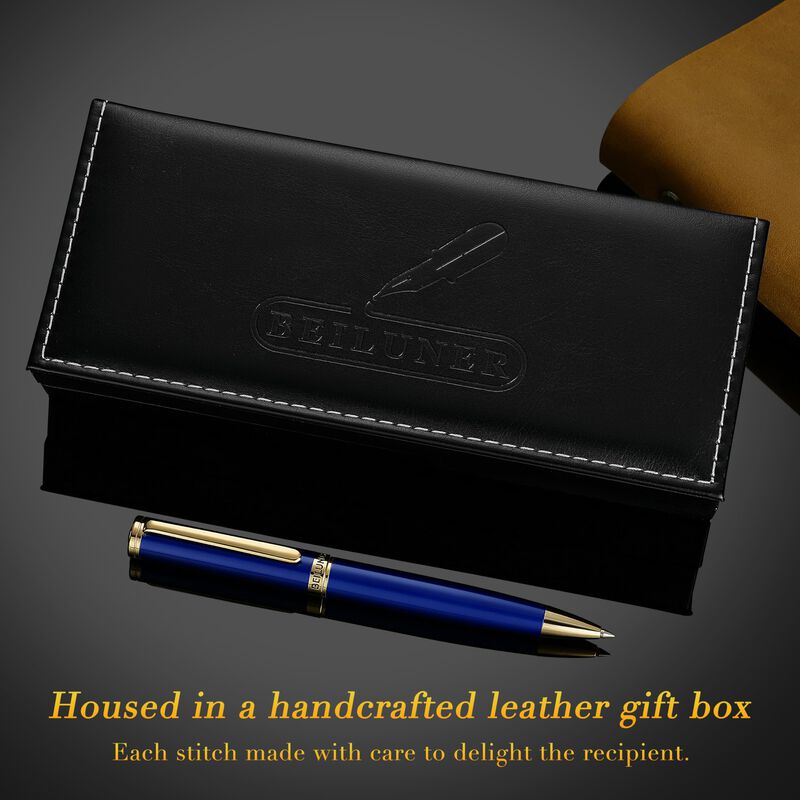 Set De Regalo De Bol&iacute;grafo De Gel Beiluner Azul... image number null