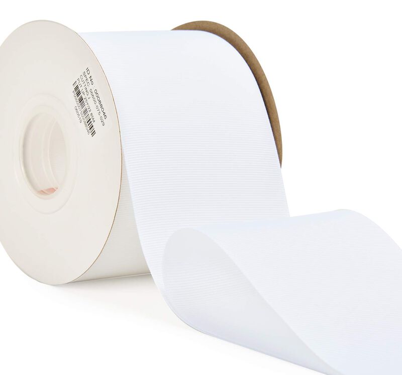 Cinta Yama Grosgrain 7,6 cm 23 m Blanco (rollo) image number null