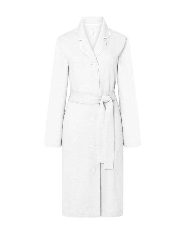 Bata Abotonada con Vivo Marfil image number null