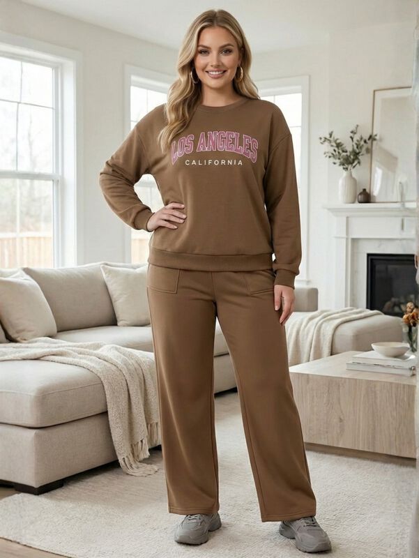 Conjunto Casual 2 Piezas Sudadera y Pants con E... image number null