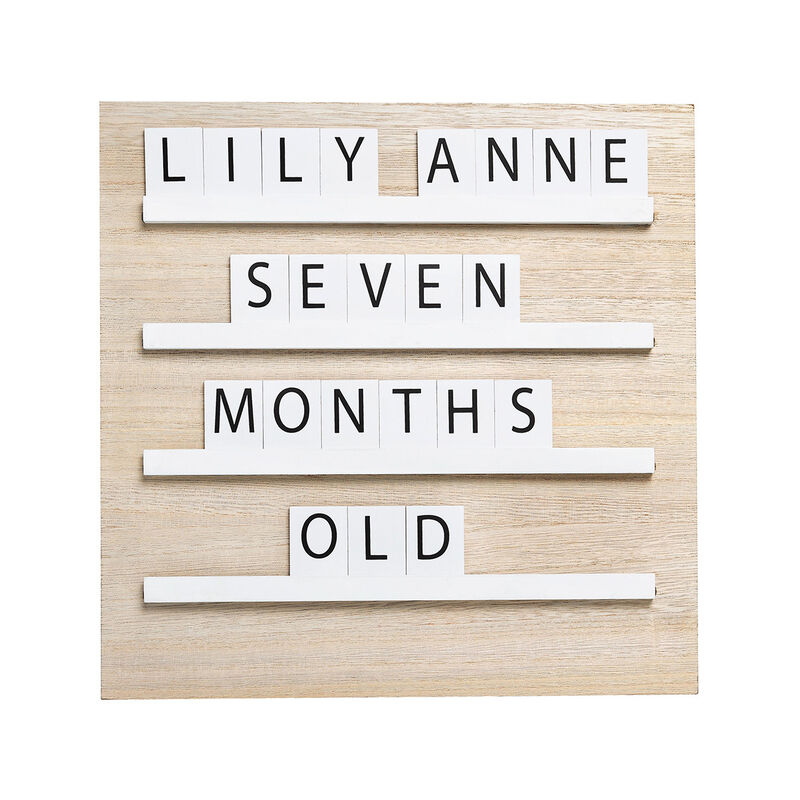 Tablero De Madera Con Repisas Abc image number null