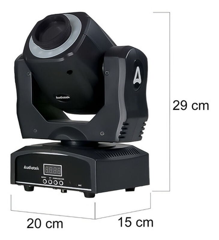 Set 2 Cabeza Móvil Rgb Robótica 90w con Mochil... image number null
