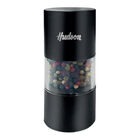 Molinillo Pimienta Sal MOLI08 HUDSON acero inoxidable negro manual