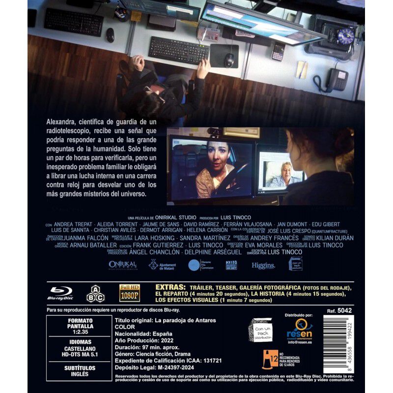 La Paradoja De Antares [blu-ray] (2022) image number null
