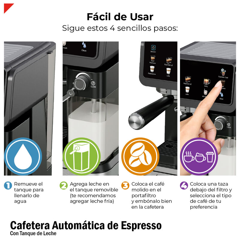 Cafetera Espresso Autom&aacute;tica Frio/caliente 20b ... image number null