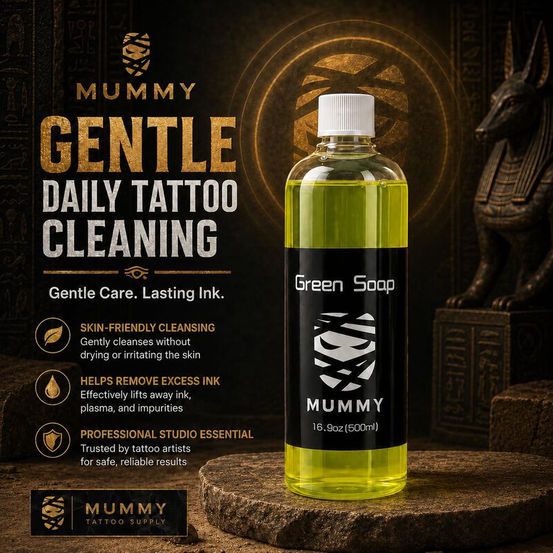 Jab&oacute;n Verde Concentrado Para Tatuajes Mummy 500... image number null