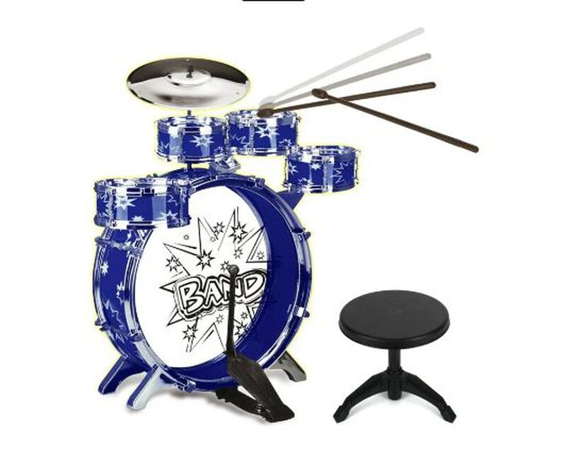 Bateria Ifantil Mytoy Fiesta Band Azul Mod 57... image number null