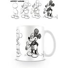 Taza Boceto Mickey Mouse Disney Cer&aacute;mica 320 mls