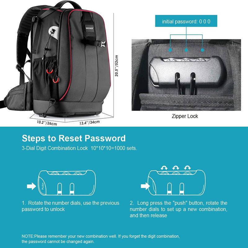 Mochila Impermeable A Prueba De Golpes Neewer P... image number null
