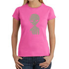 Camiseta Word Art Para Mujer - Alien&iacute;gena- Rosa