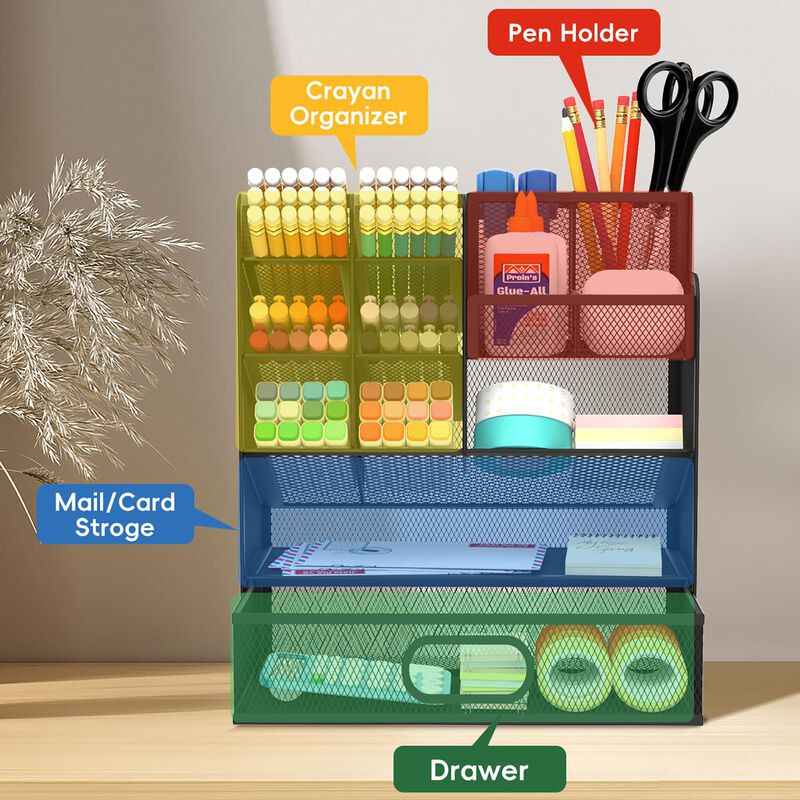 Organizador De Escritorio Reeplan 24 Cm X 23 Cm... image number null