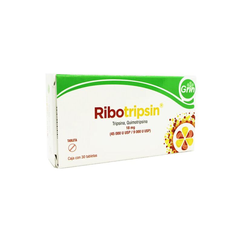 Ribotripsin 18mg 30 Tab image number null