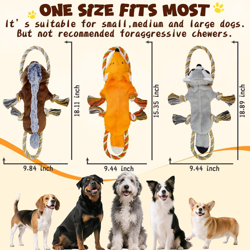 Juguetes Para Perros Maoooob Pack De 3 Sin Rell... image number null
