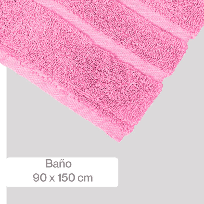 Toalla Twist Ba&ntilde;o 90x150cm Rosa image number null