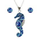 Set Collar y Aretes Seahorse Zvezda 0.925 Mujer