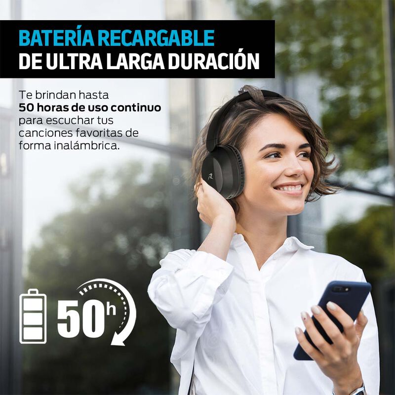 Aud&iacute;fonos Inal&aacute;mbricos Diadema Plegable 50 Hora... image number null