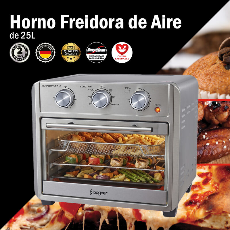 Horno Freidora De Aire Bogner 25l Baf25 6 En 1 ... image number null