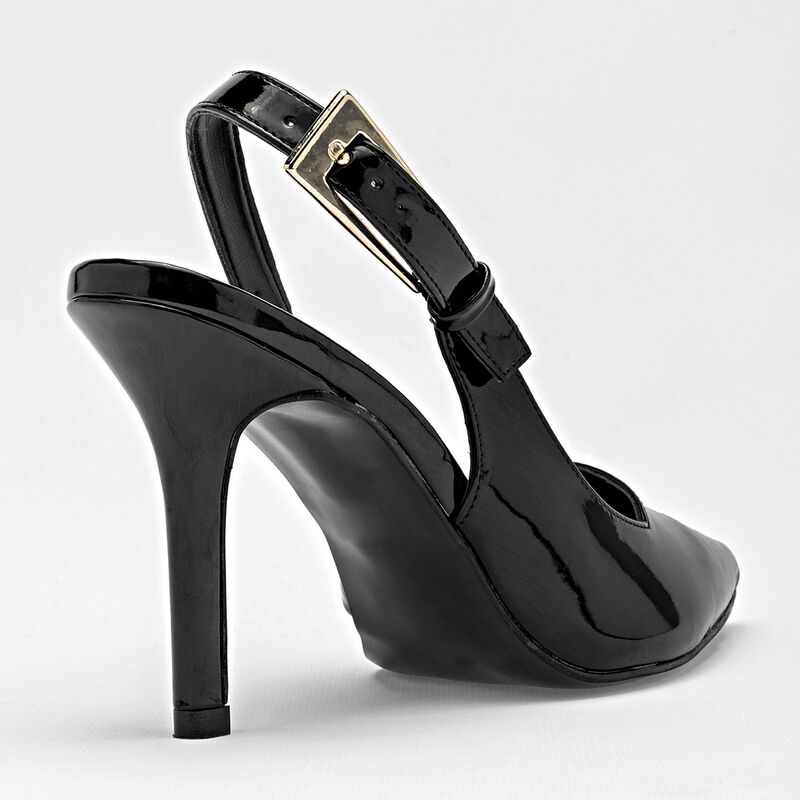 Lady Paulina zapatilla para mujer  negro charol... image number null