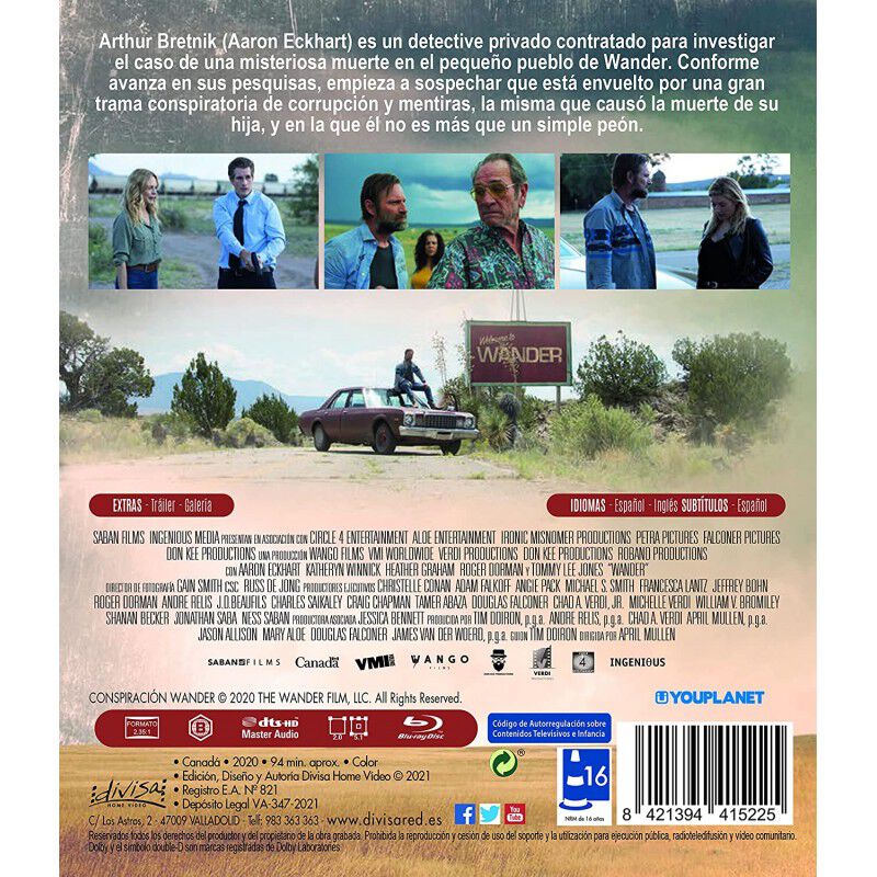 Conspiraci&oacute;n Wander - BD [Blu-ray] image number null