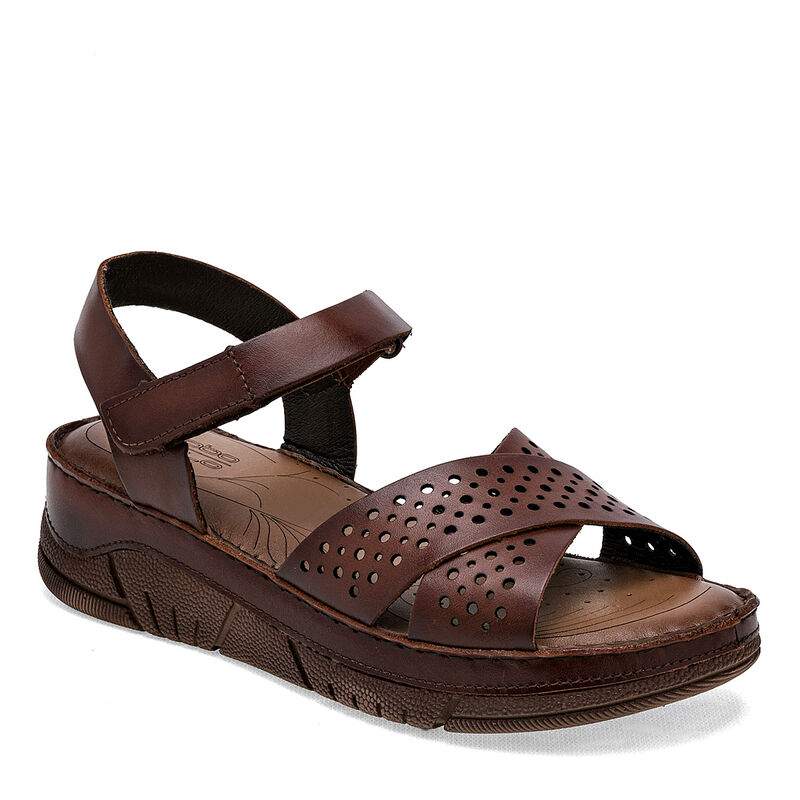 Lobo Solo Sandalia para mujer caf&eacute; image number null